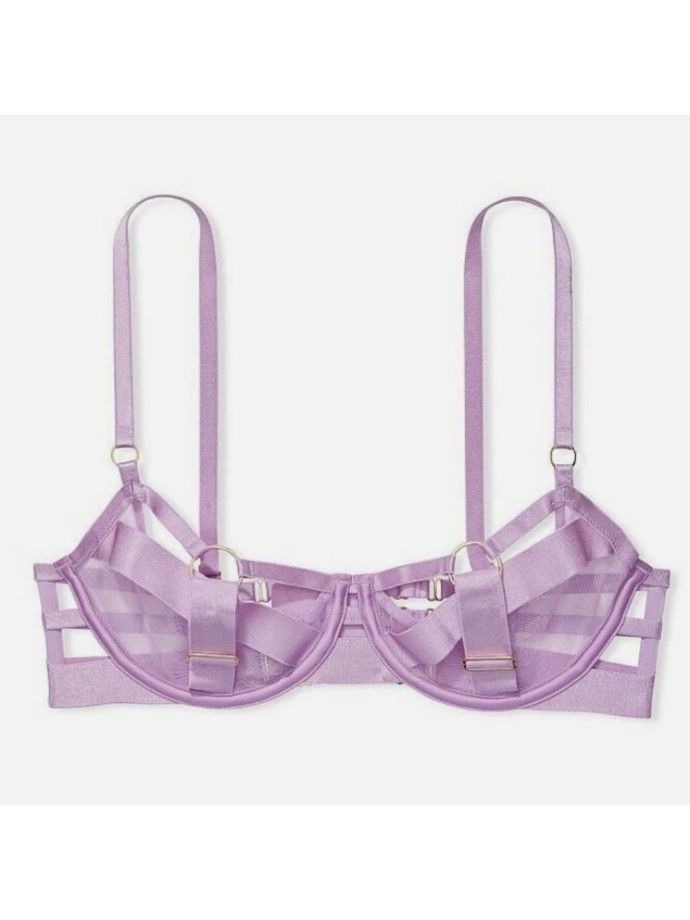 Victoria's Secret Very Sexy Luxe Unlined Demi Strappy Bra 38B